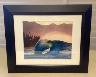 MES164 Framed Art Photo Of Pipeline By Hank Fotos