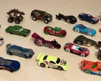 MES112 Twenty-One Hot Wheels & Matchbox Toy Cars