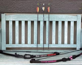 MES203 Two Youth Archery Compound Bows & Three Arrows