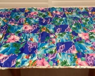 MES037 Hawaiian Patchwork Quilt Child’s Blanket