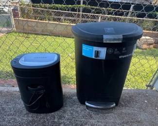 MES211 Paper Shredder & Simple Human Trash Can