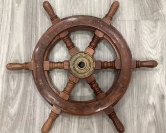 MES216 Wooden Ship’s Wheel