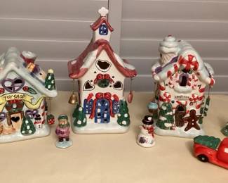 MES159 Elements Ceramic Christmas Village