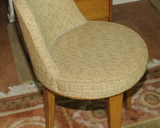 EARLY SWIVEL STOOL BY EDWARD WORMLEY FOR DUNBAR SET
