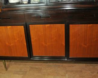 EBONIZED MOHOHANY CREDENZA BY EDWARD WORMLEY FOR DUNBAR