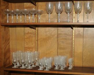 Vintage Fostoria Christina Crystal Stemware Glasses