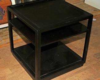 EDWARD WORMLEY FOR DUNBAR EBONIZED MAHOGANY SIDE TABLE