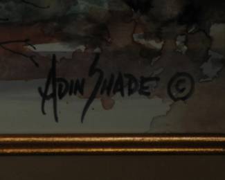 ADIN SHADE WATERCOLOR PRINT SOLD