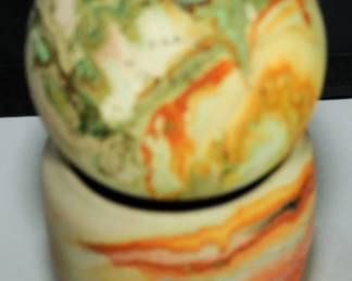 VINTAGE Namadgi Pottery Vases Southwestern Earthy Tones Swirl Made in USA