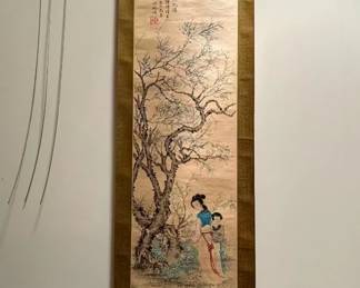 Antigue Chinese scoll by JiangFan $200