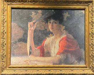 Reproduction Red and Gold 1915 by Frank Weston Benson $150