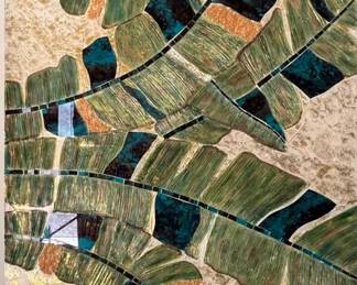 Large Scale Multimedia botanical wall art $200 