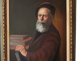 Original by Hungarian Jeno gussich Man in Beret $250