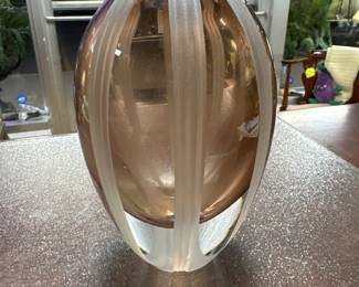 Evolution By Waterford 'Autumn Breeze' Crystal Vase, H: 9 In