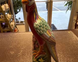 Antique Chinese China Famille Rose Colorful Handmade Porcelain Rooster/Bird