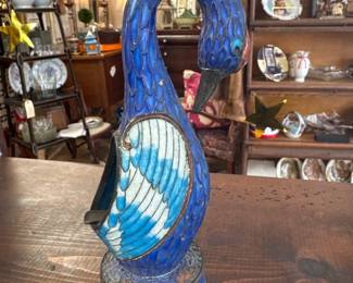 Vintage antique closionne swan bird sculptural ashtrayVintage