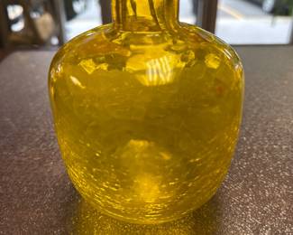 Vintage MCM Blenko Glass 6424 Candle Holder/ Vase