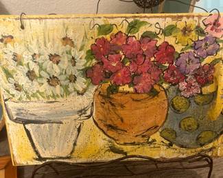 art on a cabinet door
