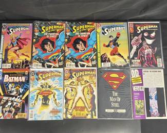 Collection of 10 DC Comics Featuring Superman, Superboy, Supergirl & Batman, 1987–1994