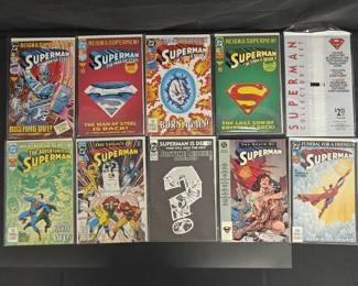 Superman Comic Book Collection (10 Issues) – Death & Return of Superman