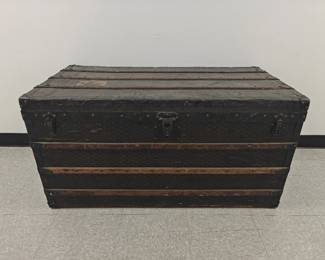 Early Goyard Goyardine Steamer Trunk
