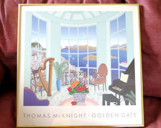 Lot 14: Thomas McKnight Golden Gate 1991 Framed Print
