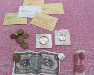 Lot 104: Foreign Currency Coins and Paper