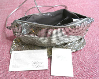 Lot 42: Vintage Whiting and Davis Silver Mesh Purse with Documentation