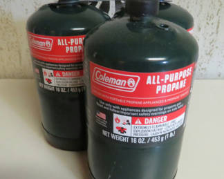 Lot 170: 3 Coleman Camping Propane Cannisters