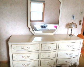 Lot 117: French Provincial Dresser with Mirror