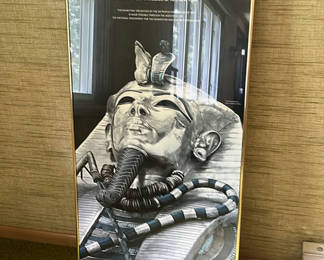 Lot 22: King Tut Exhibition Poster Framed