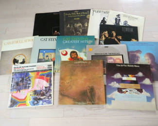 Lot 23: Classic Rock and Roll Vinyl LPs Cat Stevens Fleetwood Mac (2)