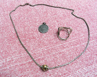 Lot 102: 3 Pieces Sterling Silver Jewelry