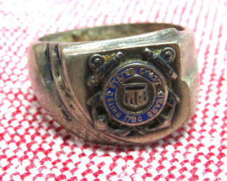Lot 98: US Coast Guard Sterling Silver Ring