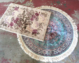 Lot 151: 2 Area Rugs Wool and Akbar Round