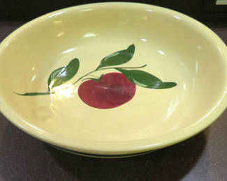 Lot 59: Vintage Watt Pottery Apple Bowl