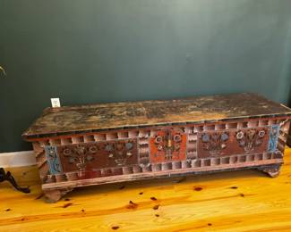 Folk Art Blanket Chest $550