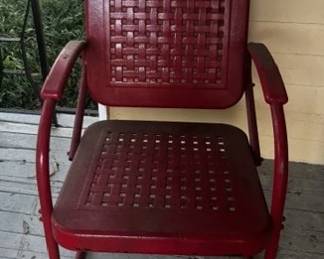Restored Red Chair $100