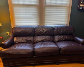 Hancock &  Moore Leather Couch $350