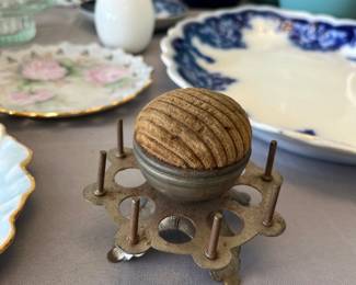 Antique thread holder/pin cushion