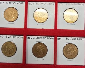 $10 Gold liberties and more.