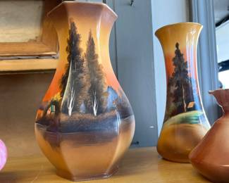 Stunning Nipon hand painted vases