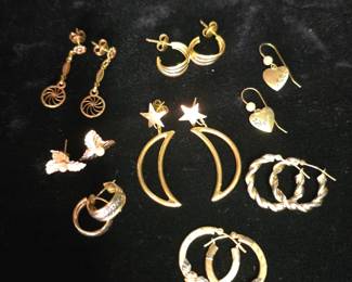 14k gold earrings