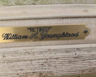 framed horse retired William youngblood