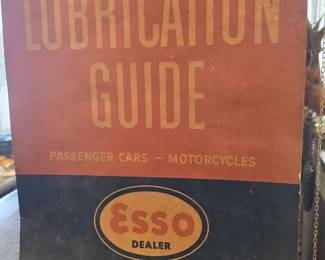 1942 Esso lubrication guide