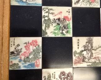 8 fairies folding travel chess set.