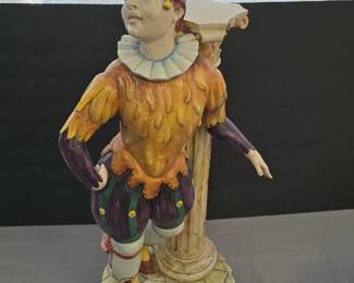 very large ceramic jester