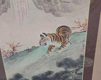 crouching tiger !!! framed