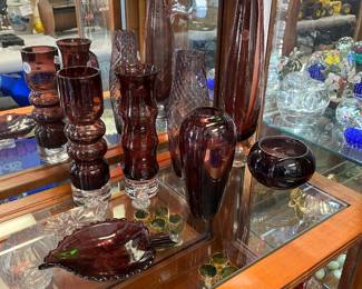 Lots of purple glass