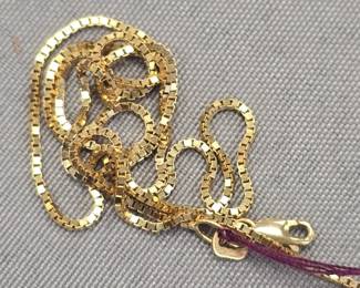14k gold box chain